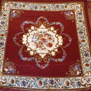 Scarf - Smithonian Institution wine and cream colored